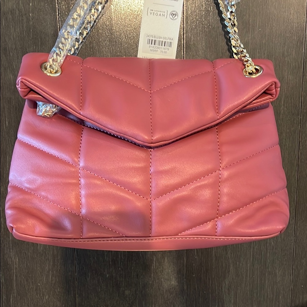 Urban Expressions Quilted Red Shoulder Bag - Picture 7 of 10